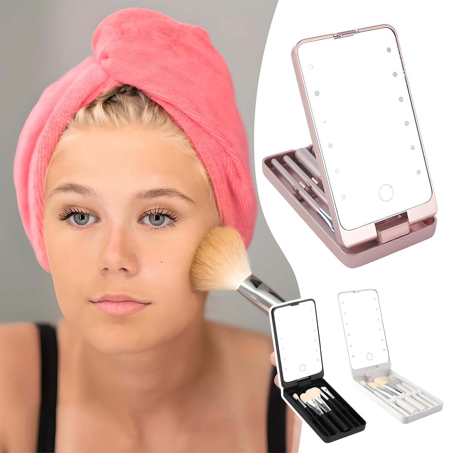Rosalie | Stylish & Practical Travel Makeup Brush Set