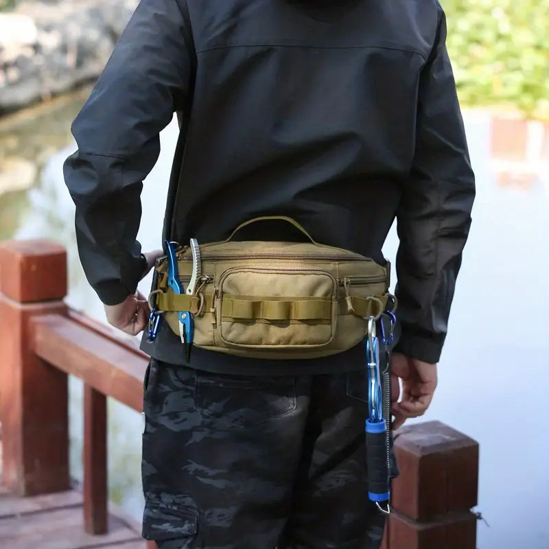 Riley | Outdoor Fishing Crossbody Waist Bum Bag with Molle System