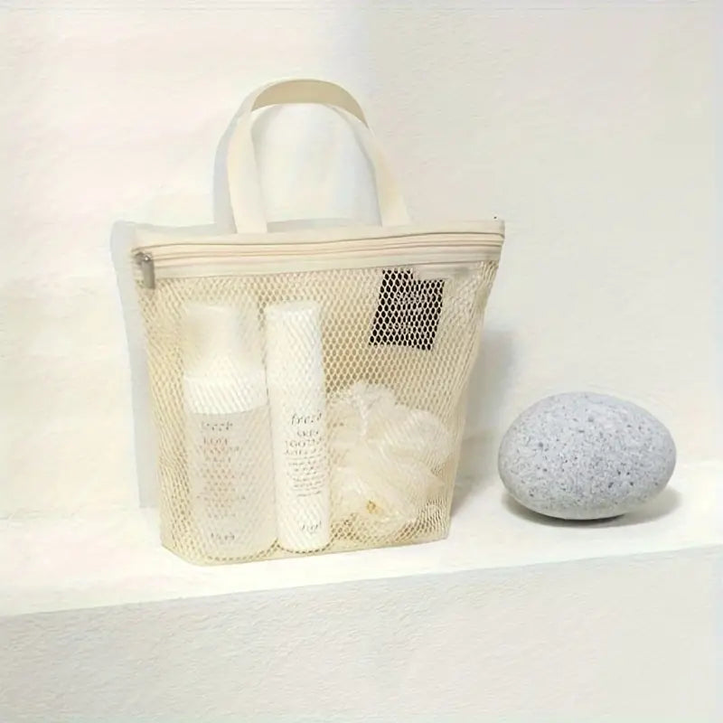 Eliza | Lightweight Mesh Toiletry Shower Bag
