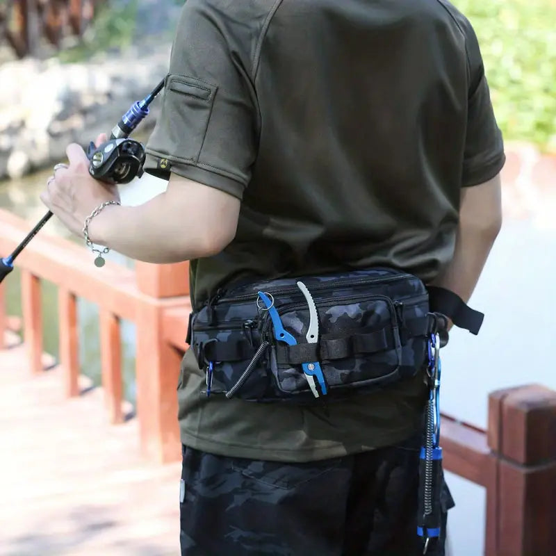 Riley | Outdoor Fishing Crossbody Waist Bum Bag with Molle System