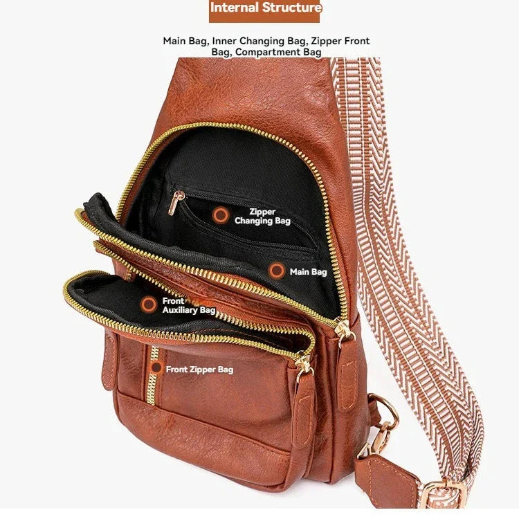 Pearl | Women's Leather Crossbody Sling Bag