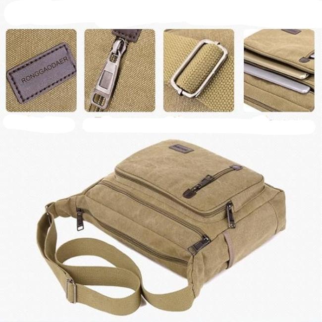Patrick | Vintage Canvas Men's Crossbody Messenger Bag