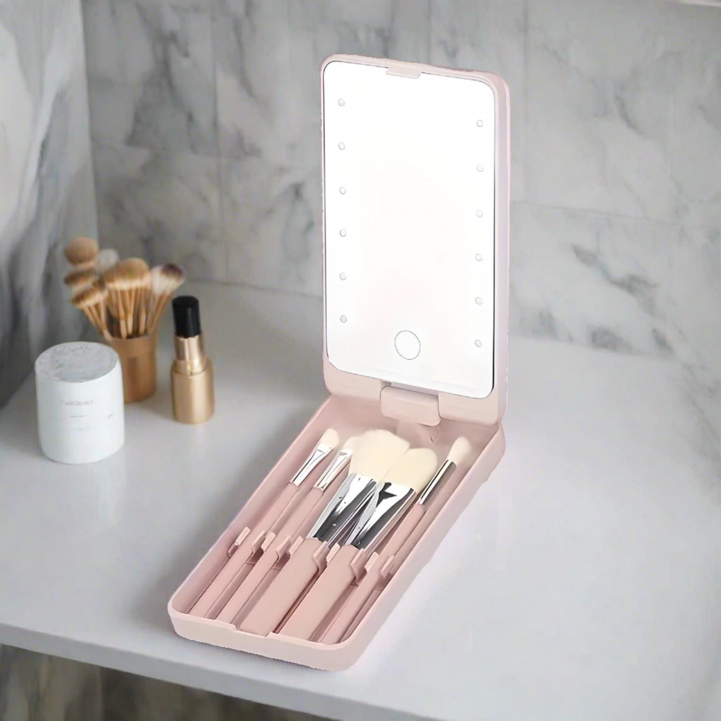 Rosalie | Stylish & Practical Travel Makeup Brush Set