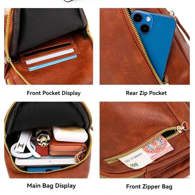 Pearl | Women's Leather Crossbody Sling Bag