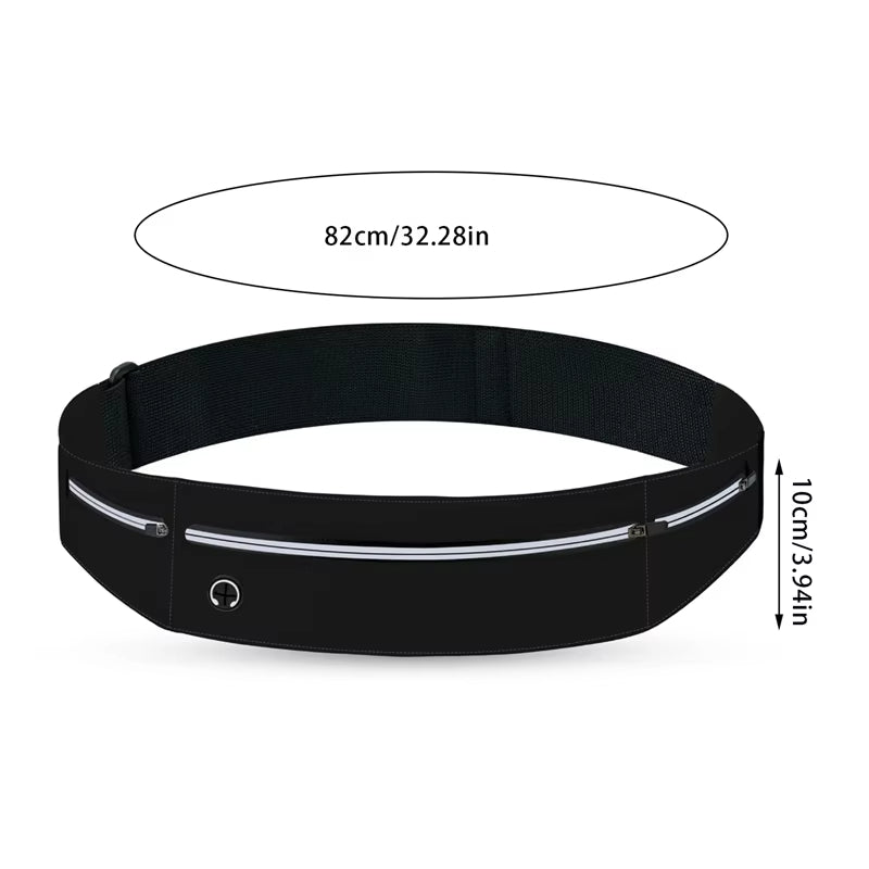 Edward | Ultra-Thin Running Belt Bum Bag with Headphone Port