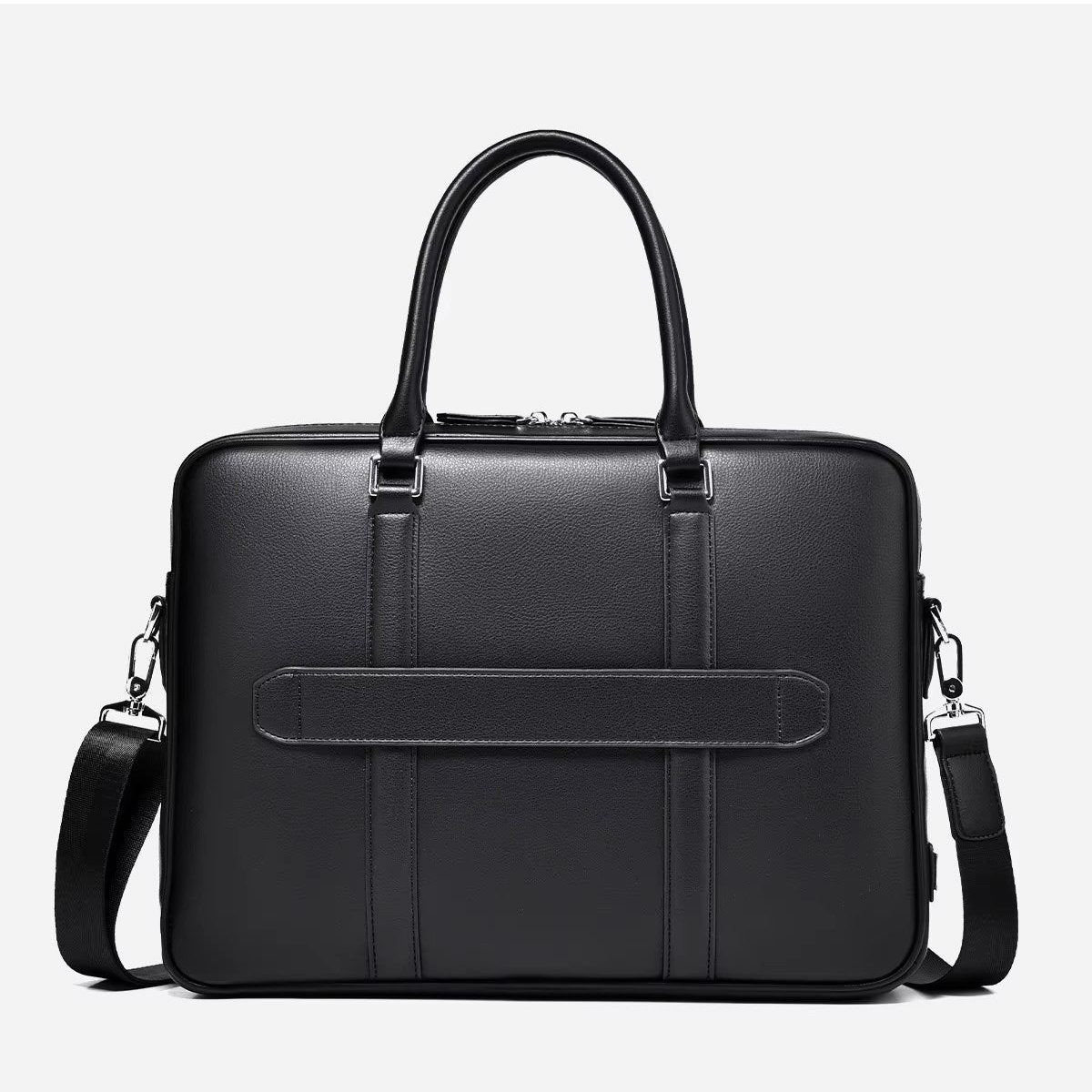 Omar | Leather Business Laptop Briefcase Crossbody Handbag