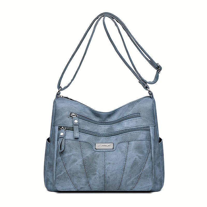 Kylee | Multi-Layer Leather Crossbody Travel Bag