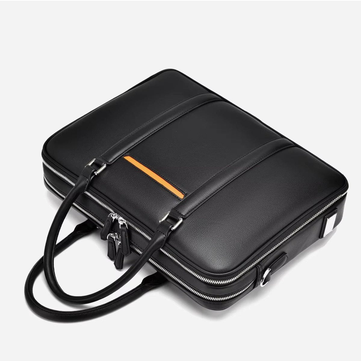 Omar | Leather Business Laptop Briefcase Crossbody Handbag