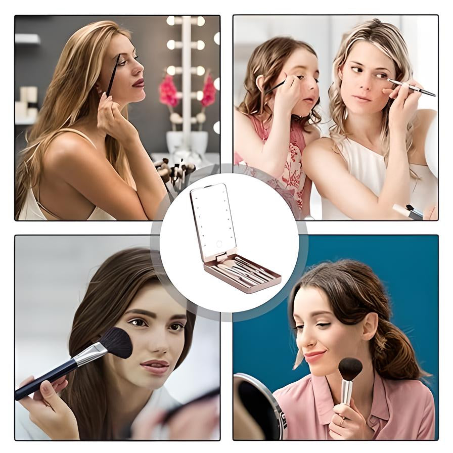 Rosalie | Stylish & Practical Travel Makeup Brush Set