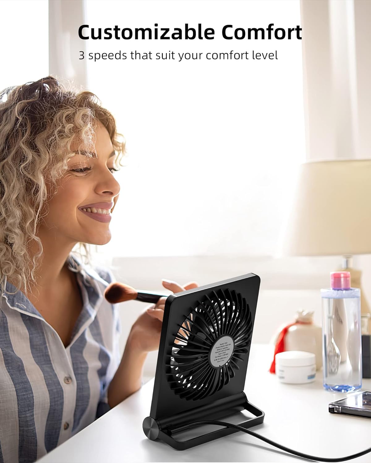 Dylan | Ultra-Quiet Desk Fan – Cool Comfort Without the Noise