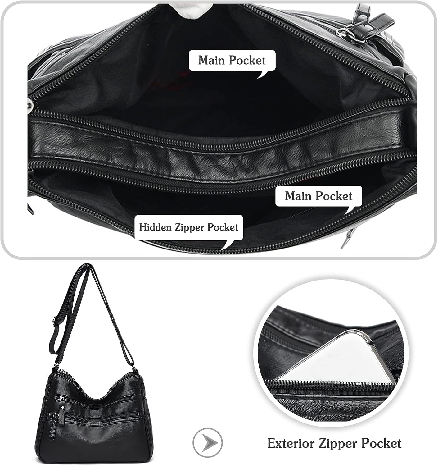 Regina | Anti-Theft Crossbody Organizer Bag