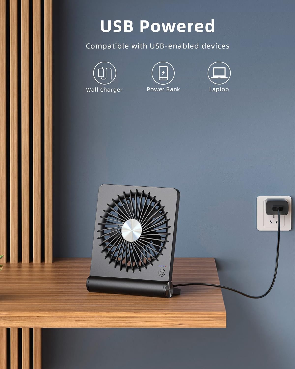Dylan | Ultra-Quiet Desk Fan – Cool Comfort Without the Noise