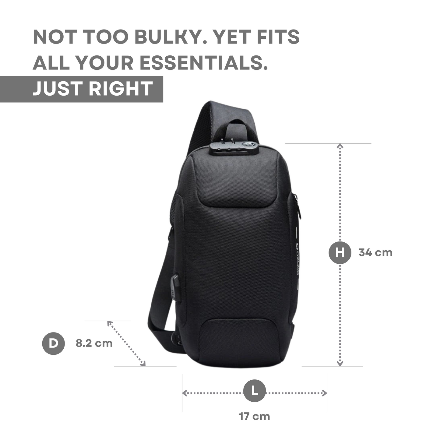 Crew | Multi-Functional & Anti-Theft Crossbody Bag