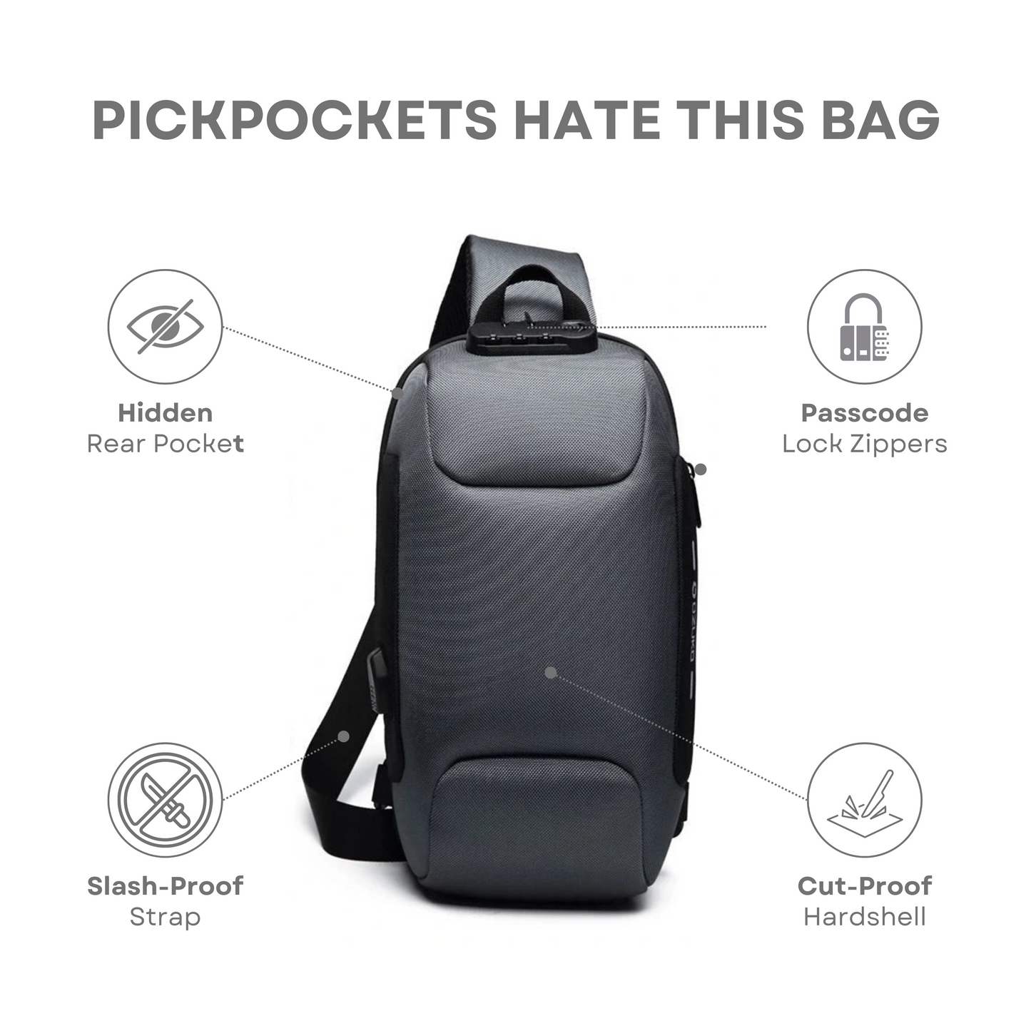 Crew | Multi-Functional & Anti-Theft Crossbody Bag
