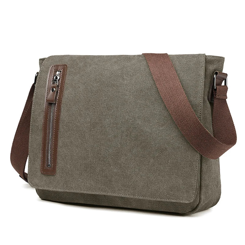Israel | Men's Vintage Canvas Crossbody Messenger Bag