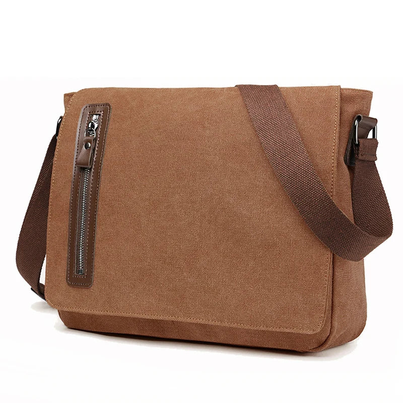 Israel | Men's Vintage Canvas Crossbody Messenger Bag