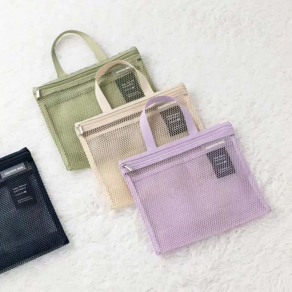Eliza | Lightweight Mesh Toiletry Shower Bag