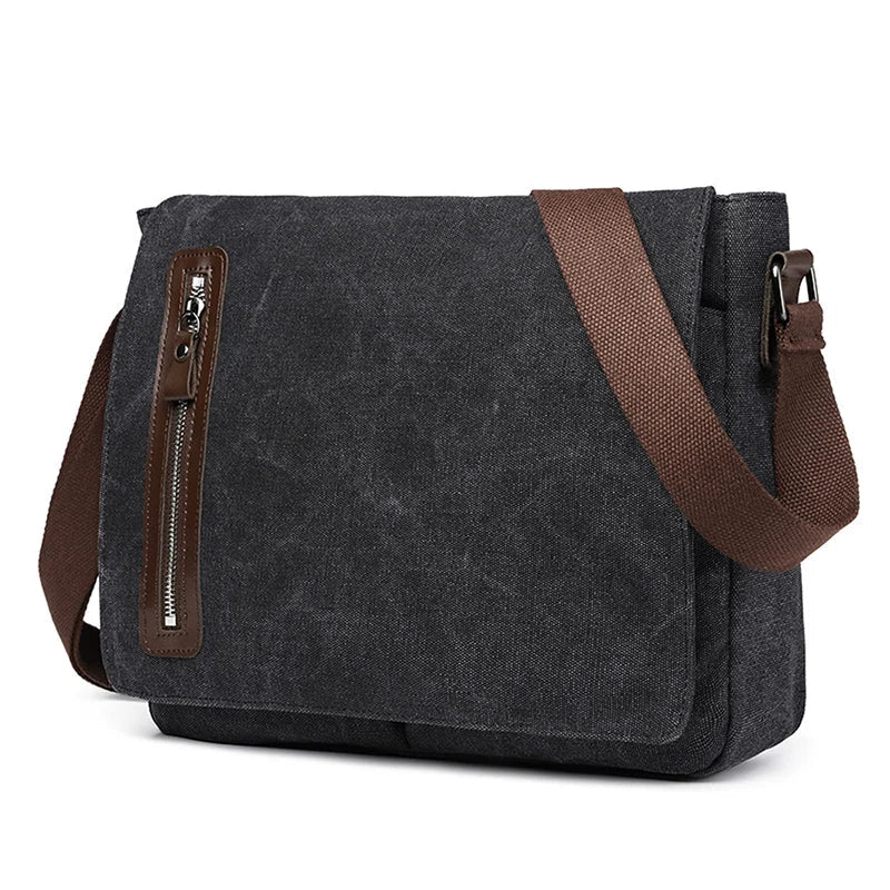 Israel | Men's Vintage Canvas Crossbody Messenger Bag