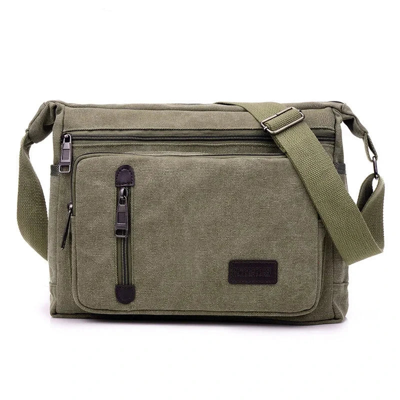 Patrick | Vintage Canvas Men's Crossbody Messenger Bag