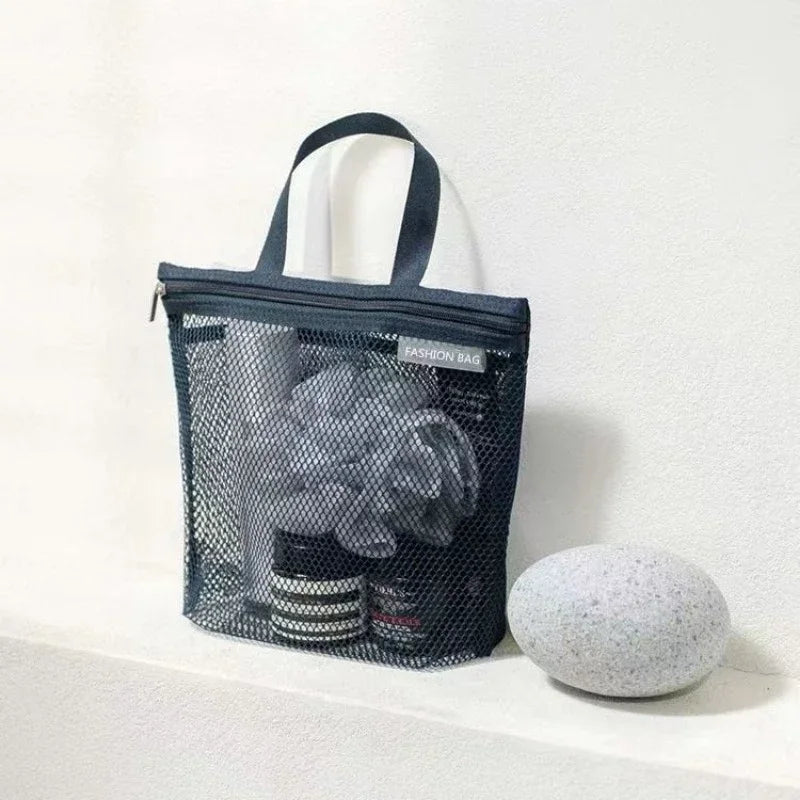 Eliza | Lightweight Mesh Toiletry Shower Bag
