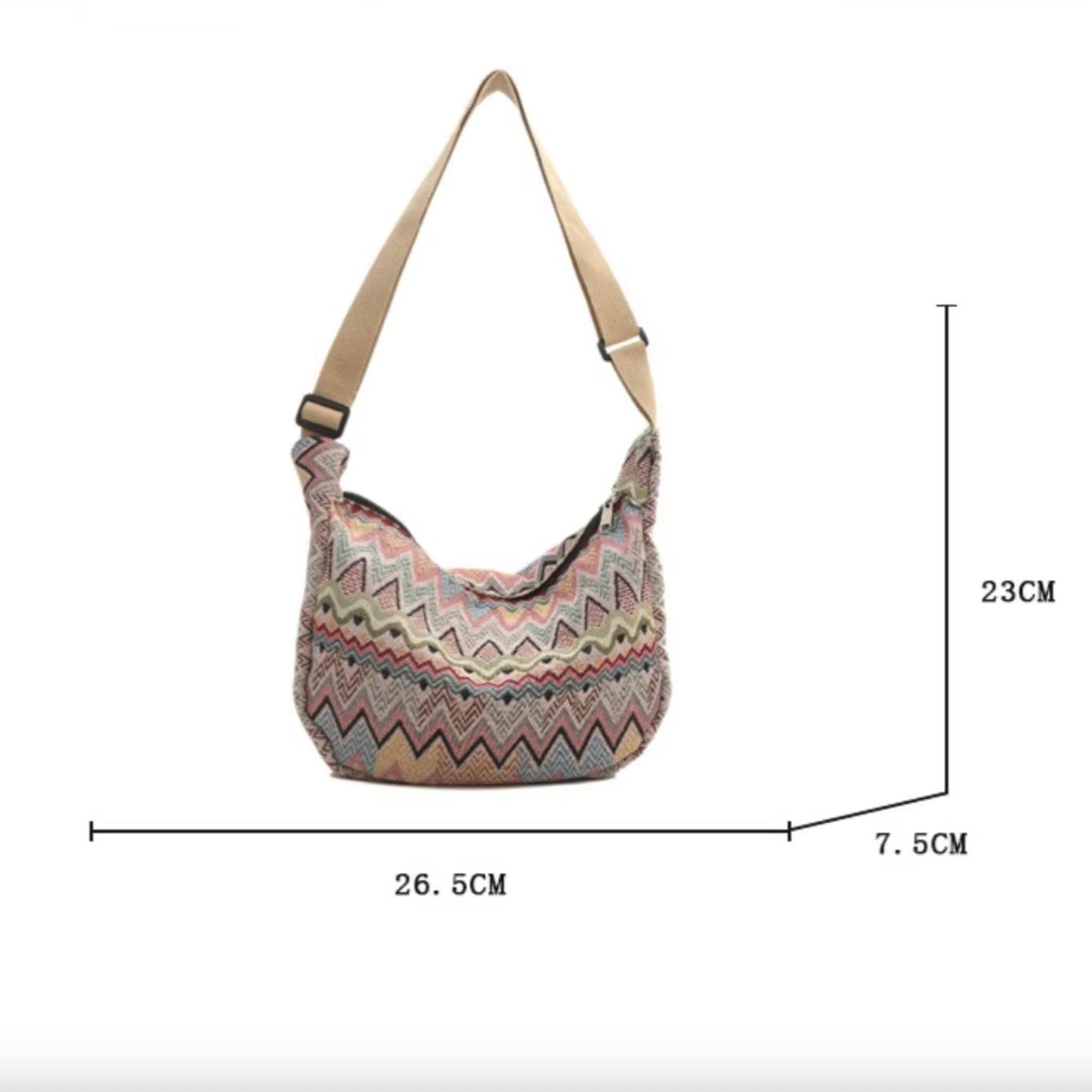 Iliana | Boho Chic Ethnic Travel Crossbody Bag