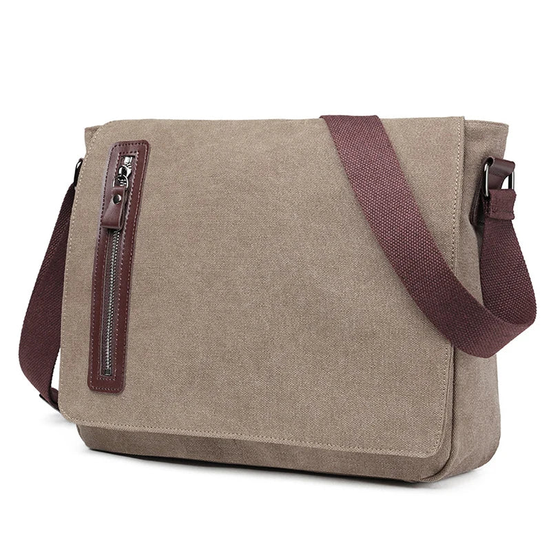 Israel | Men's Vintage Canvas Crossbody Messenger Bag