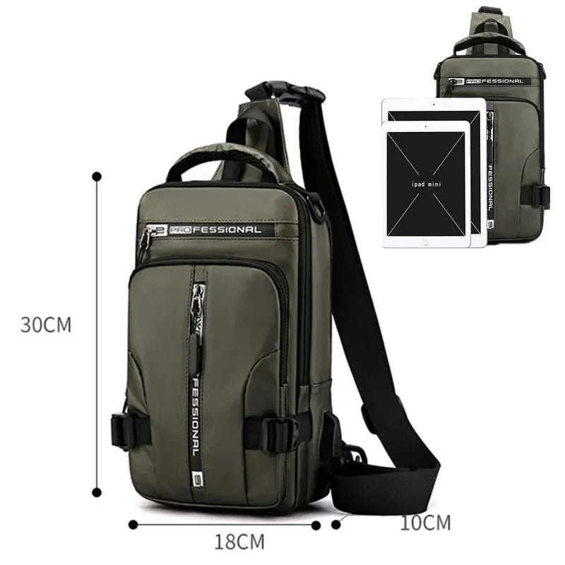 Nick | Men's Waterproof Anti-Theft Crossbody Sling Bag