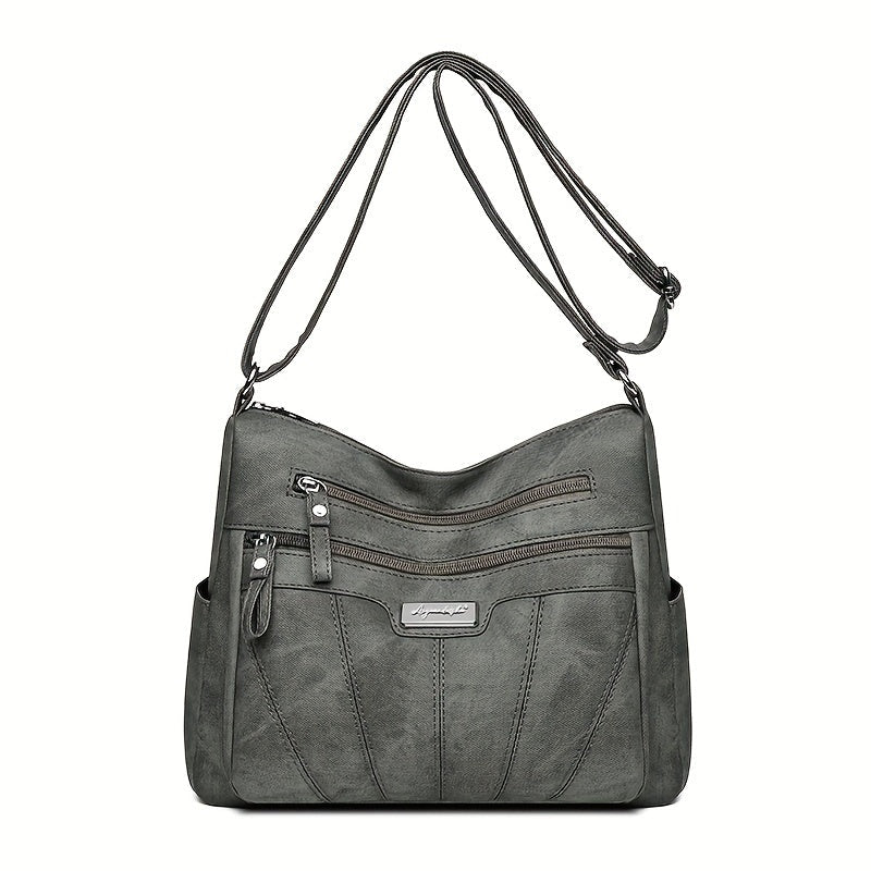 Kylee | Multi-Layer Leather Crossbody Travel Bag