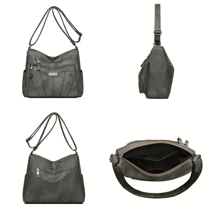 Kylee | Multi-Layer Leather Crossbody Travel Bag