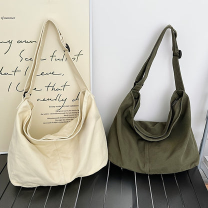 Selah | Large Canvas Crossbody Messenger Bag