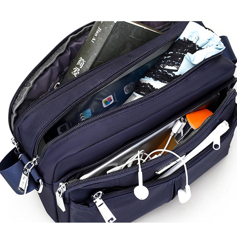 Teagan | Water-Resistant Multi-Compartment Crossbody Messenger Bag