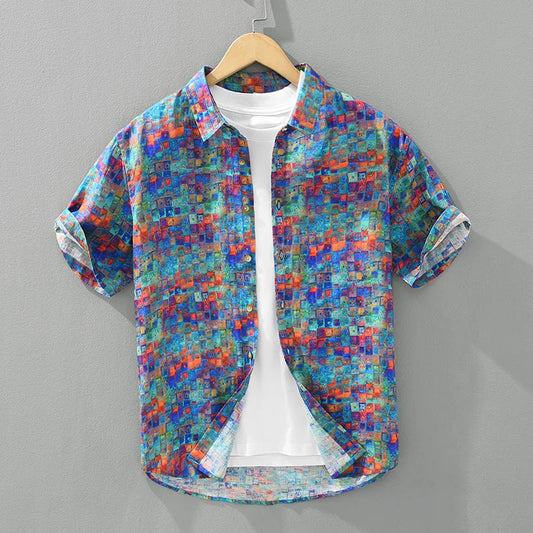 Printed Linen Shirt – Stylish & Breathable