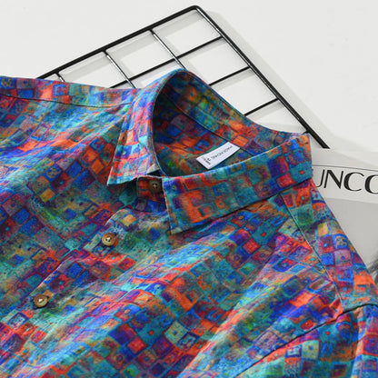 Printed Linen Shirt – Stylish & Breathable