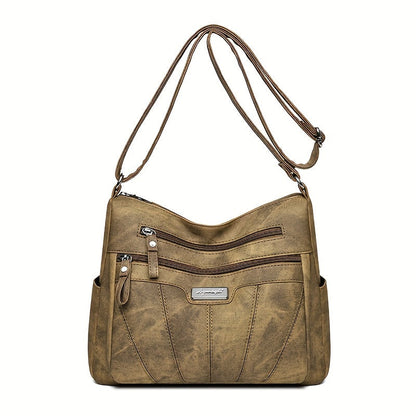 Kylee | Multi-Layer Leather Crossbody Travel Bag