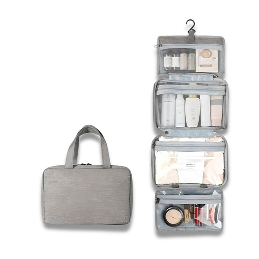 Sam | Compact & Spacious Multi-Compartment Travel Toiletry Organizer
