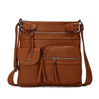 Kallie | Vegan Mushroom Multi-Pocket Crossbody Bag