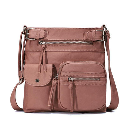 Kallie | Vegan Mushroom Multi-Pocket Crossbody Bag