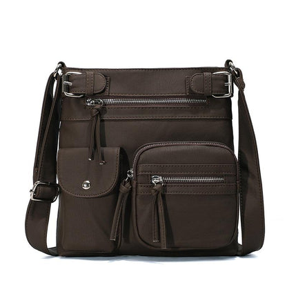 Kallie | Vegan Mushroom Multi-Pocket Crossbody Bag