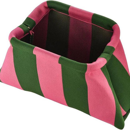 Lanie | Stylish & Versatile Striped Cosmetic Clutch