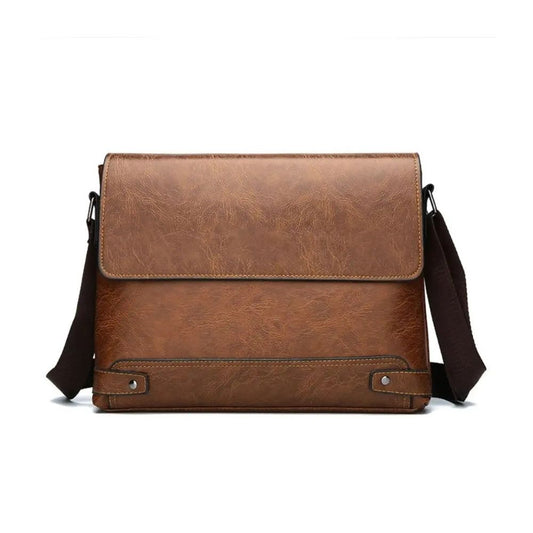 Marcus | Men's Large Commuter Travel Leather Crossbody Bag