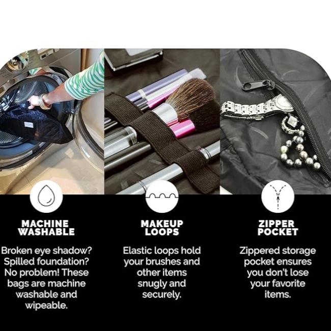 Layla | Stylish & Versatile Quick-Access Makeup Pouch