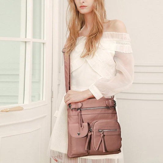 Kallie | Vegan Mushroom Multi-Pocket Crossbody Bag