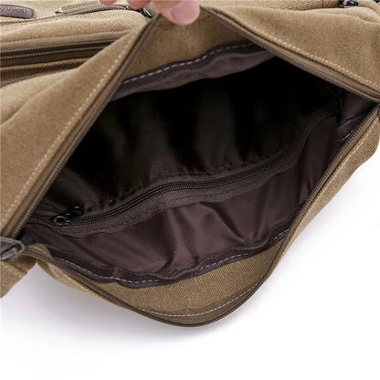 Tucker | Retro Canvas Crossbody Messenger Travel Bag