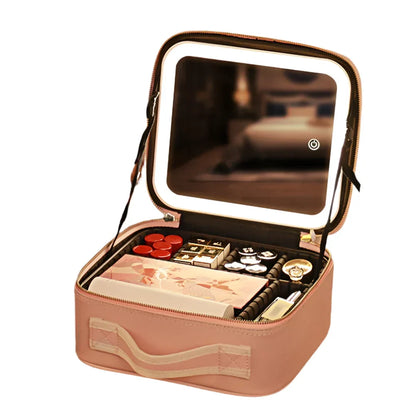 Pearl | Stylish & Portable LED Light Mirror Cosmetic Case