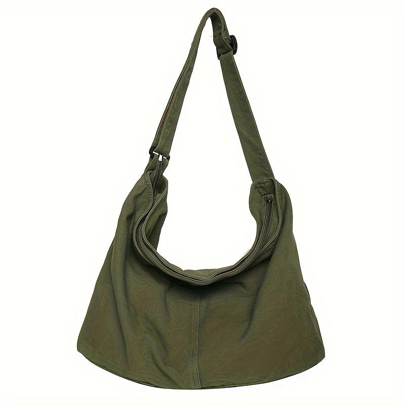 Selah | Large Canvas Crossbody Messenger Bag