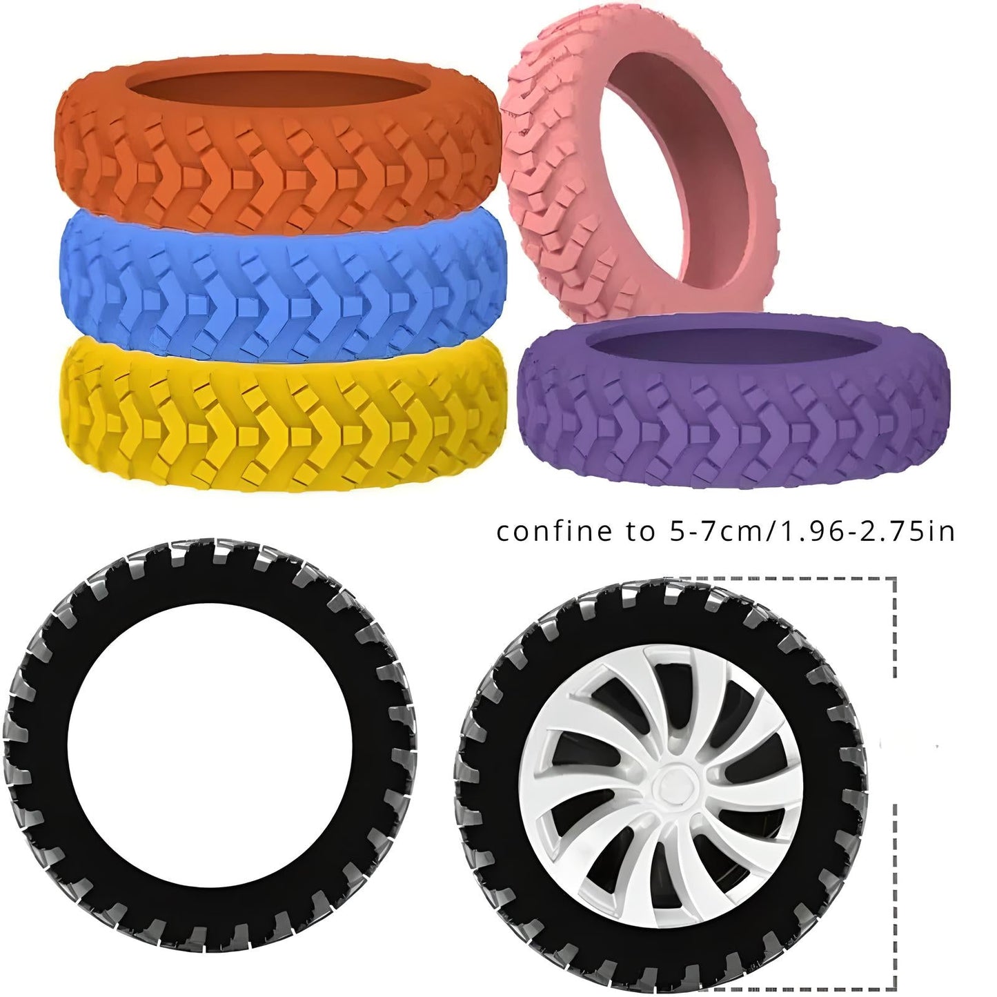 Elina | Luggage Wheel Protectors | 8 Pack