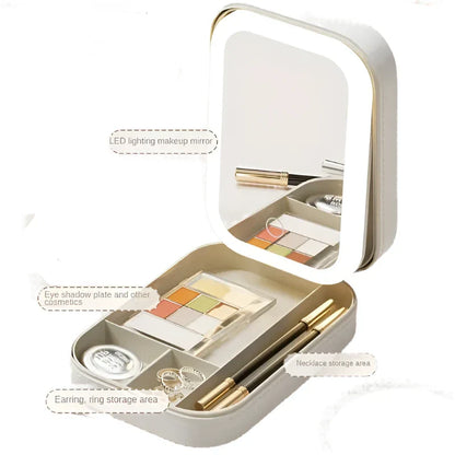 Kori | Portable LED Lighted Mirror Travel Makeup Case