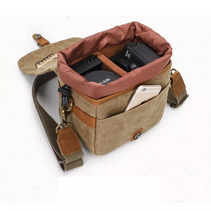 Lennox | Vintage Canvas Crossbody Camera Bag
