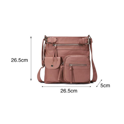 Kallie | Vegan Mushroom Multi-Pocket Crossbody Bag