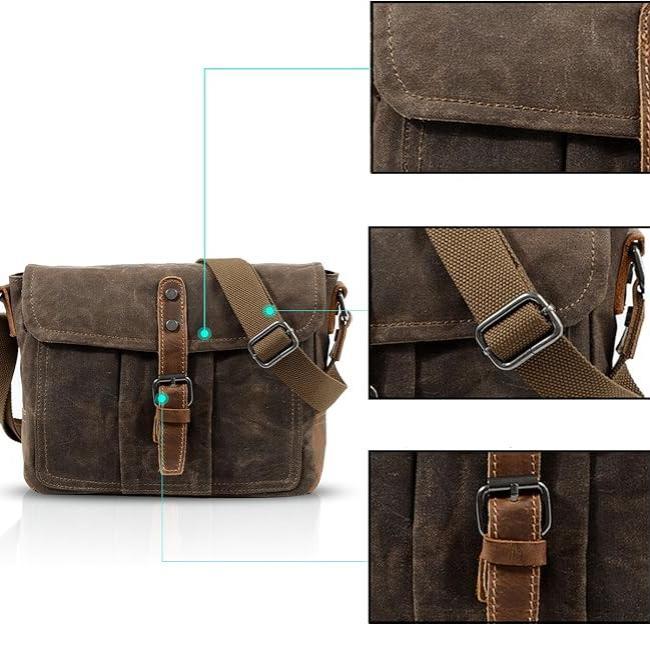 Jeremy | Vintage Waterproof Canvas Crossbody Messenger Bag